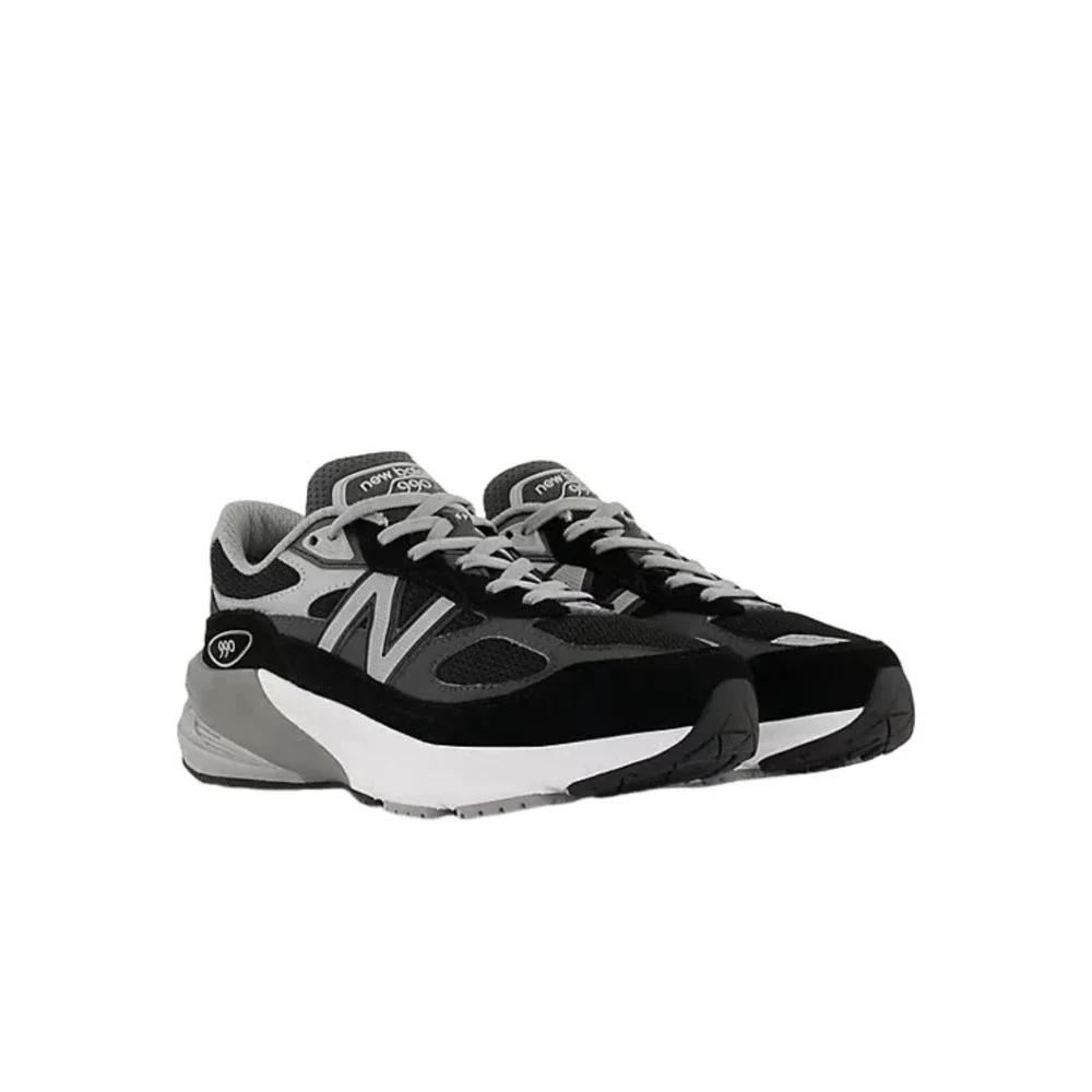 New Balance 990 V6 Kids Size 5.5 Running Shoes Black/Grey Sneakers GC990BK6 NEW